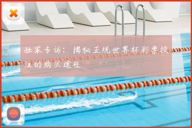 独家专访：揭秘正规世界杯彩票投注的购买途径